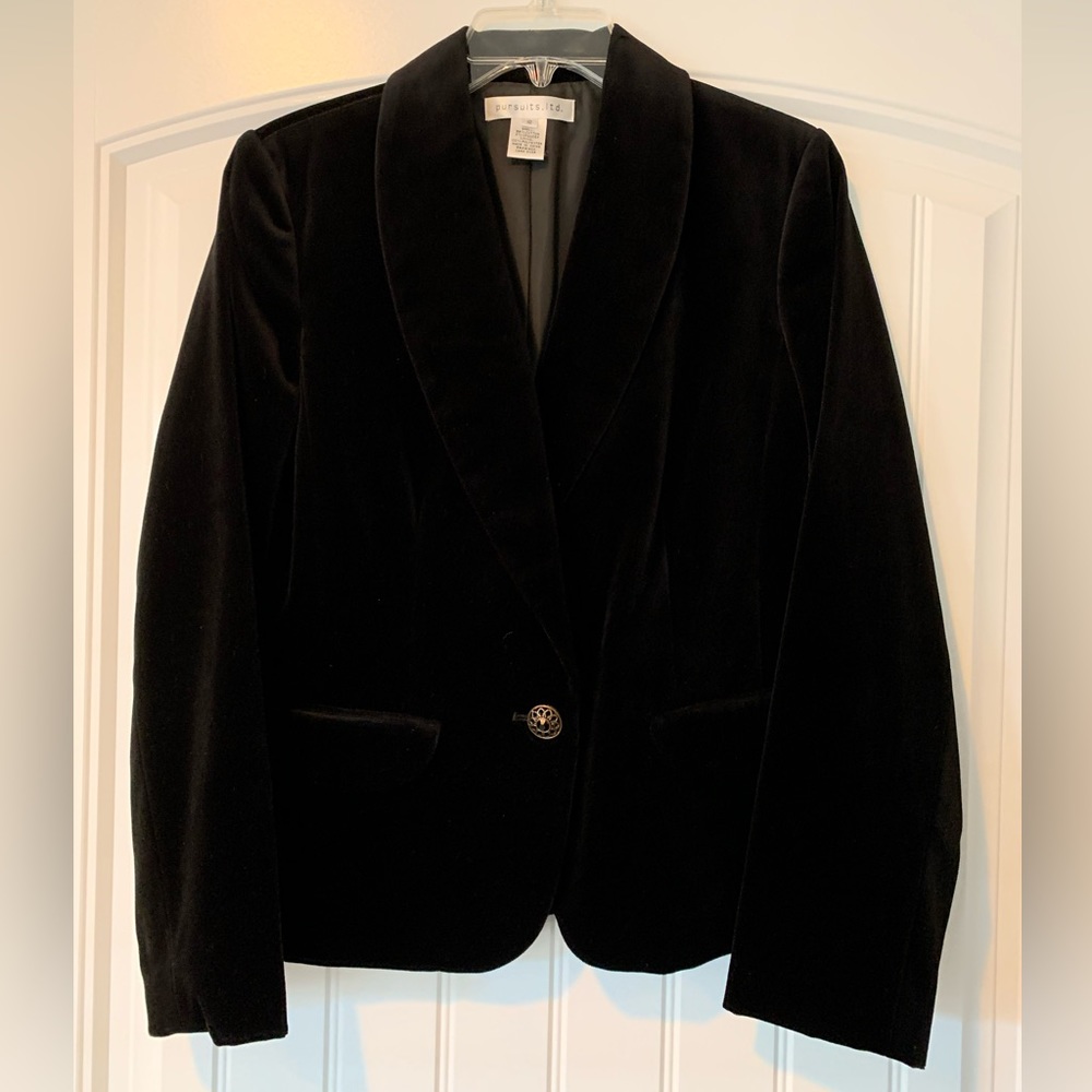 Velour jacket size 10